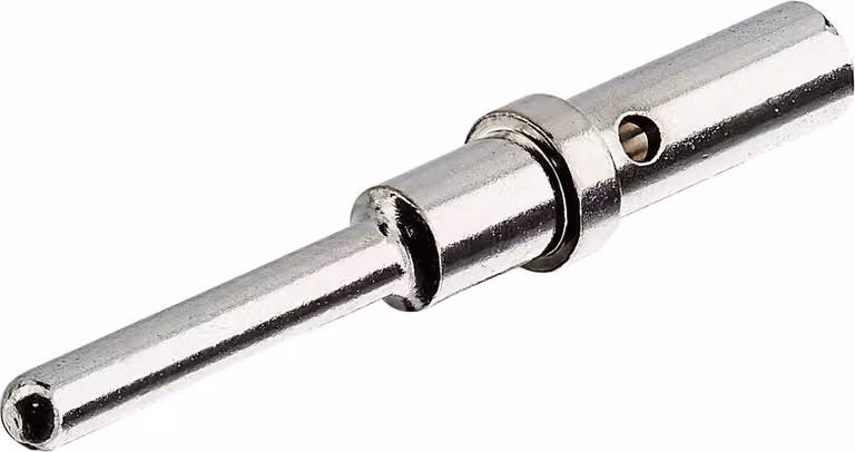 Amphenol AS-KM 104 Contatto a crimpare Perno di contatto (M) 0,5 mm² - 1,5 mm² AWG20 - AWG16 argento Materiale Lega di rame - 1
