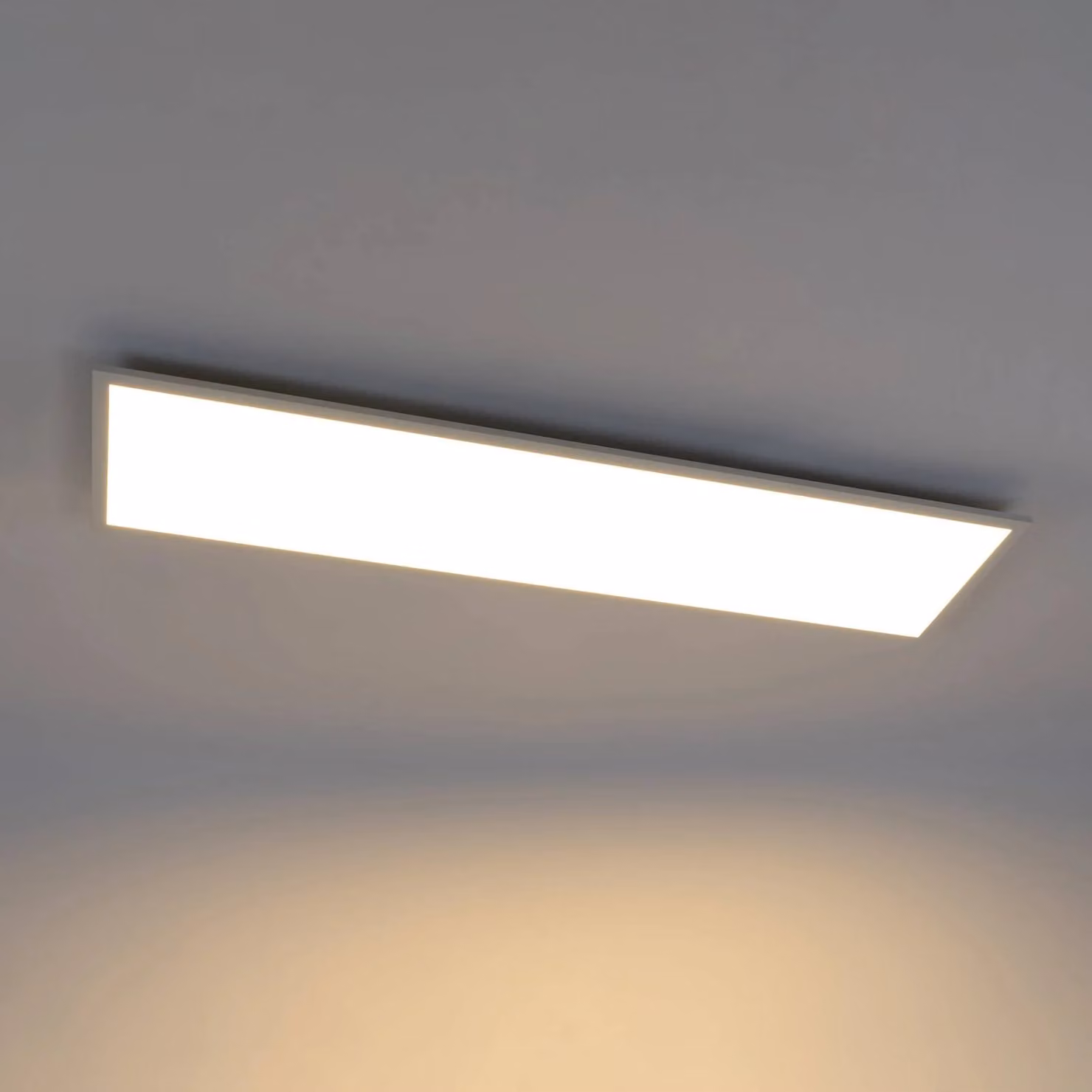Plafoniera a LED Luay Lindby, dimmerabile, Bianco / Opale, Cucina, Plastica, Moderno, Plafoniera LED