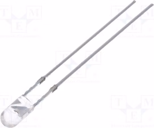2x LED OSR5PA3E31B, diodi LED a foro passante, 3 mm, 3 mm, 5800÷7000 mcd, rosso, 30°