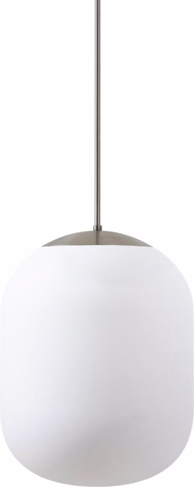 OSMONT TAN62783 TANIA P1 HP apparecchio a sospensione in vetro acciaio inox spazzolato / bianco IP40 4000 K 52W LED