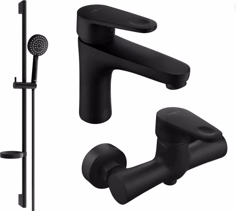 Mexen Kama DS75 set doccia, nero - 72504DS75-70
