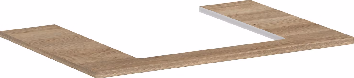 hansgrohe Xelu Q Console avec découpe au centre, 500x480, pour vasque à poser, polie, 54094230, 54094230