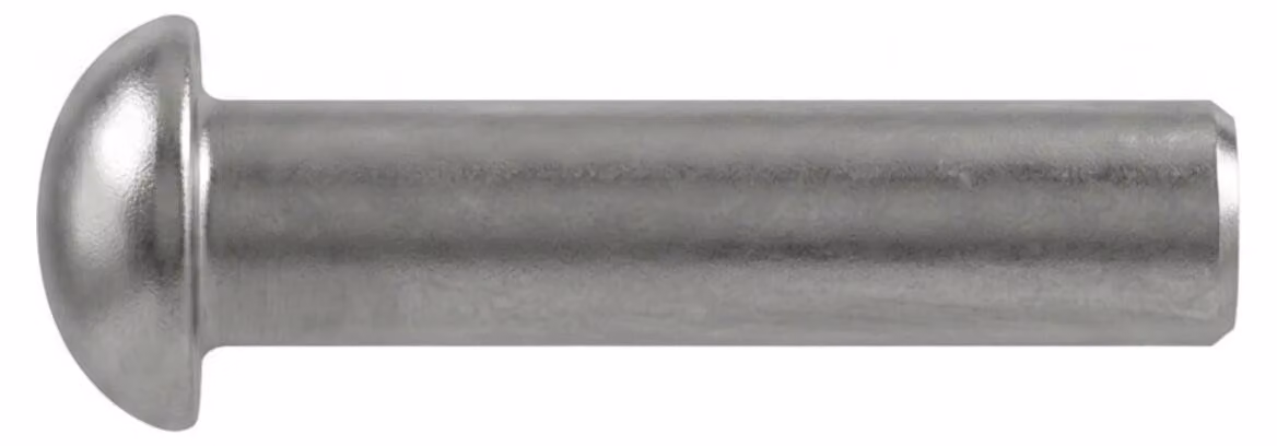 DIN 660 Rivetto semicircolare in rame 5 x 12 Cu S 1000 pz