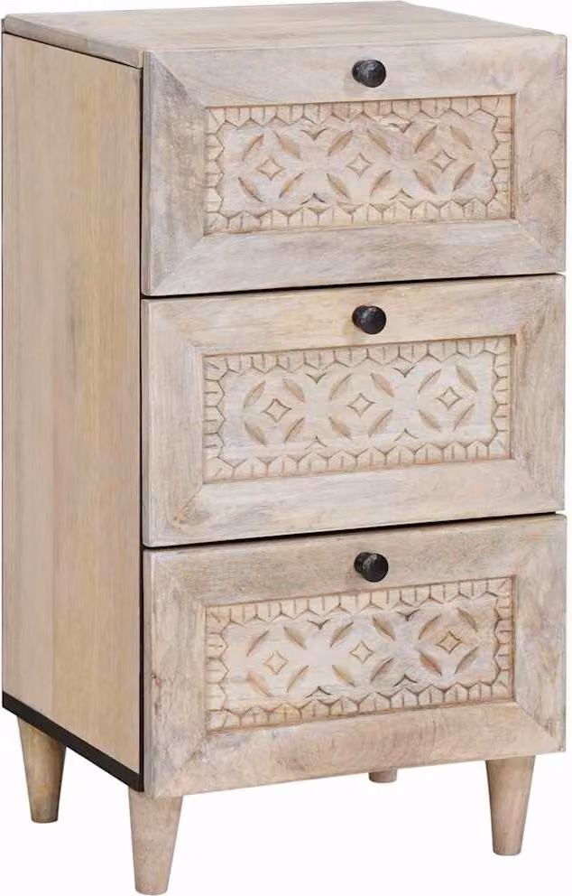 Credenza con cassetto Bianco 33.5 x 40 x 75 cm