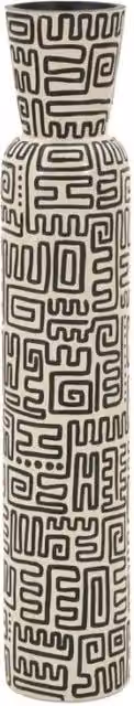 Vaso Nairobi Mauro Ferretti in resina moderno bianco o nero H: 86 cm, L: 16 cm