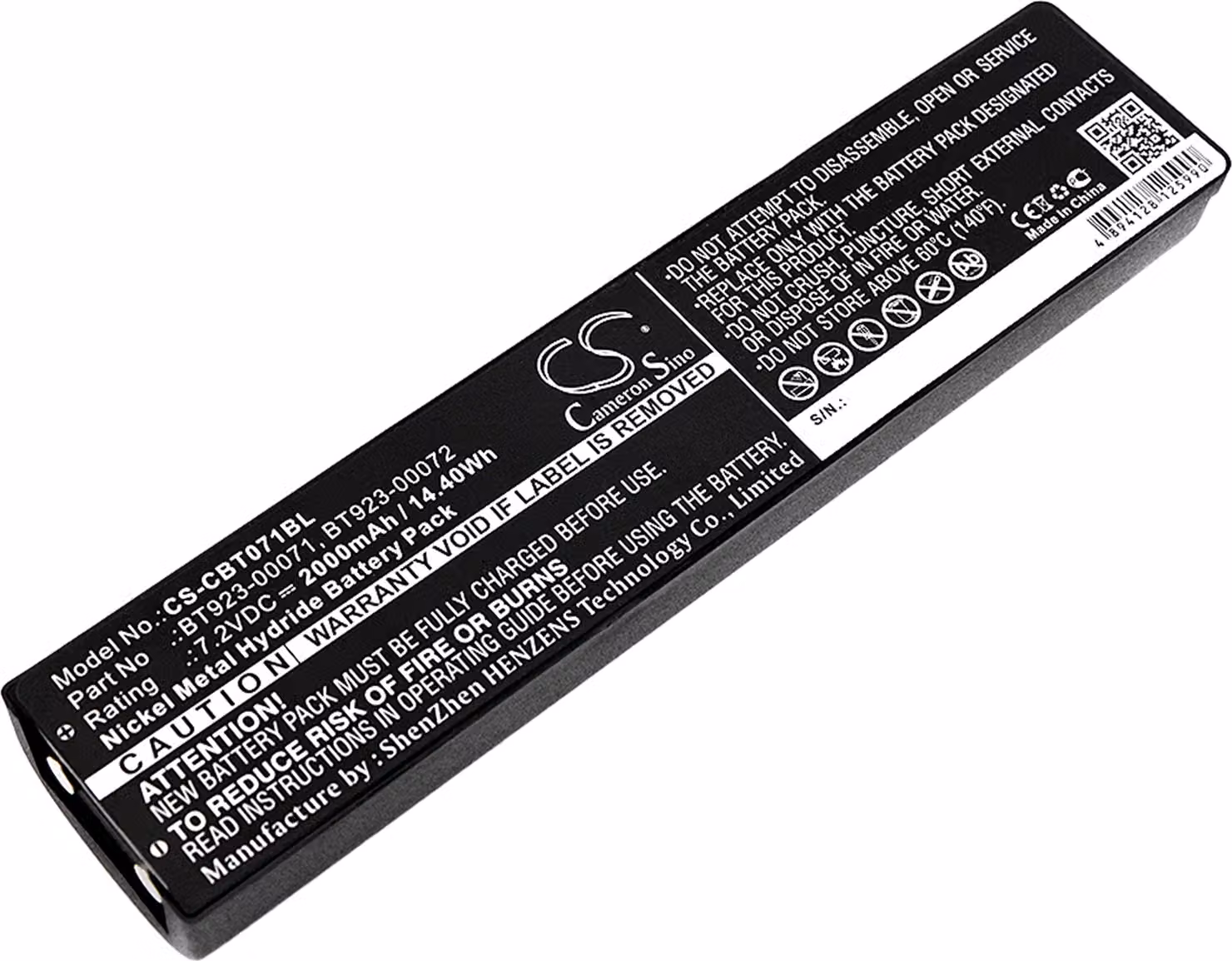 TECHTEK Batteria compatibile con [Cattron Theimeg] Handy, HANDY Control II, HANDY Control III, TC100, per [Laird] HANDY Control II, HANDY Control III
