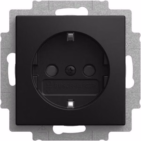 Busch-Jaeger 2CKA002013A5535, nero, termoplastica, senza viti, Busch-Jaeger, opaco, IP20