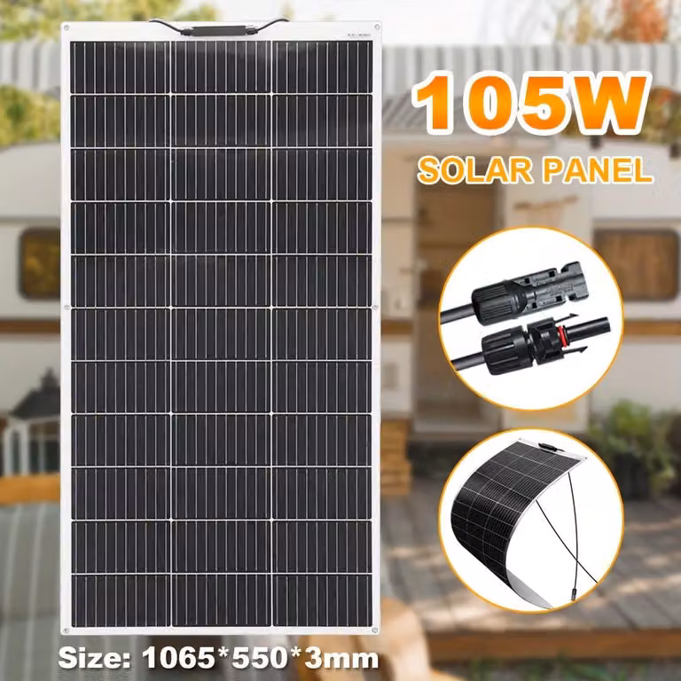 Pannello solare - Power bank - Energia solare - Caricabatterie solare - Flessibile e portatile