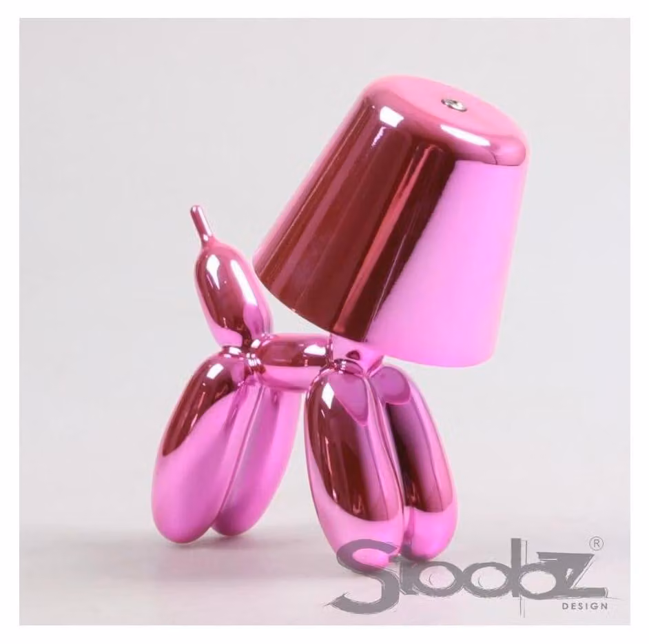 Lampada da tavolo a LED "Ballon" con cane, 16 x 10 x 18 cm