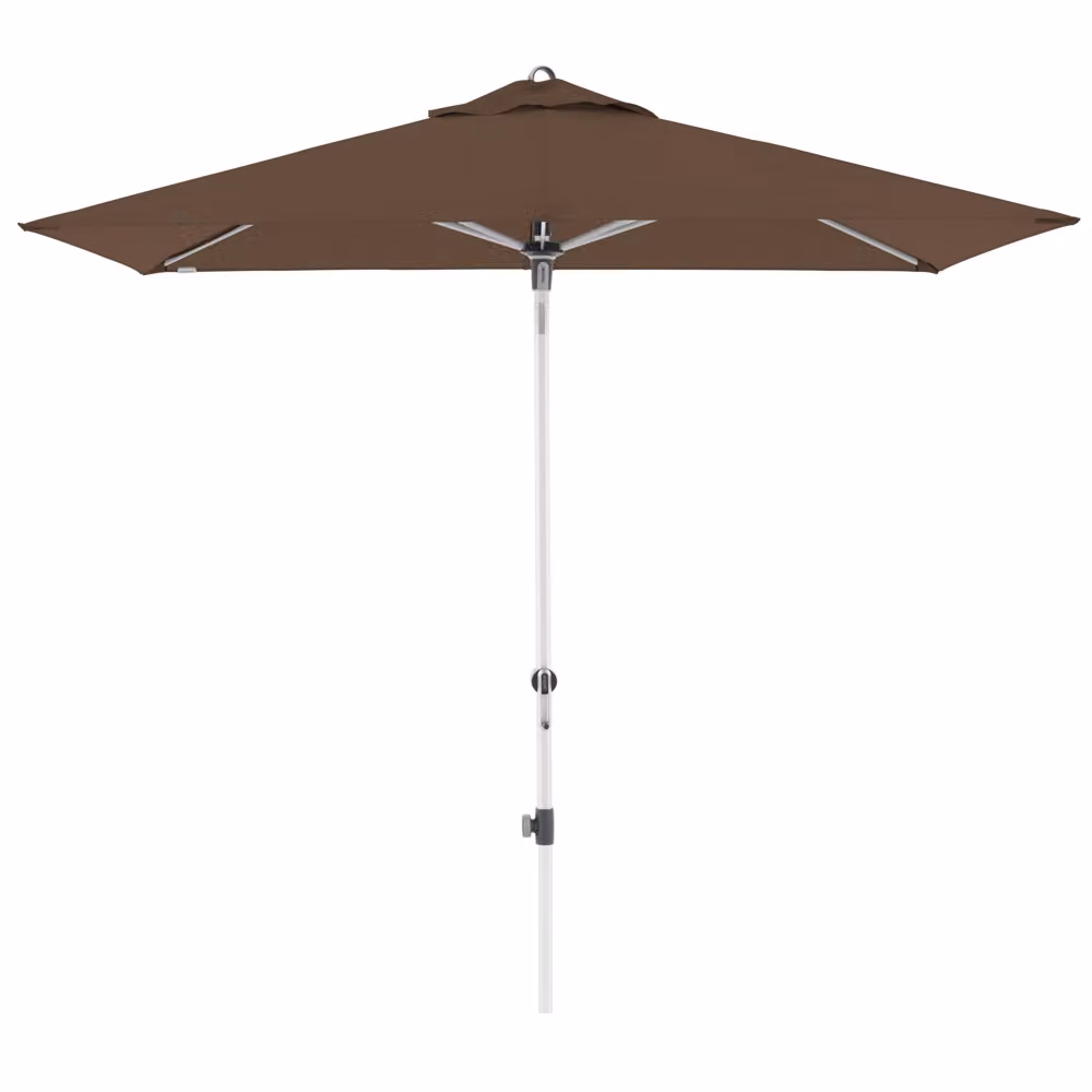 Ombrellone con palo centrale ad inclinazione automatica con manico Doppler EXPERT 220 x 140 cm greige