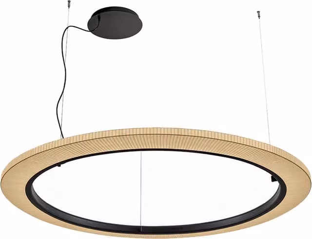 Lampada a sospensione Bover Roda con tecnologia LED in metallo e alluminio disponibile in nero, bianco o beige