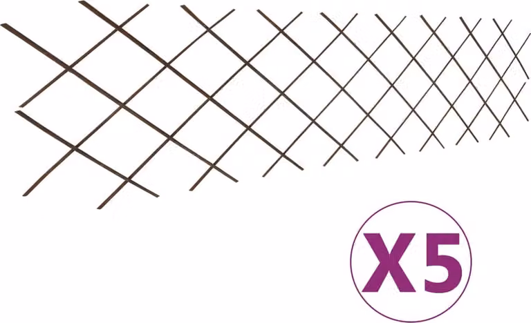Maison Exclusive - Graticcio in vimini, 5 pezzi, 180×60 cm