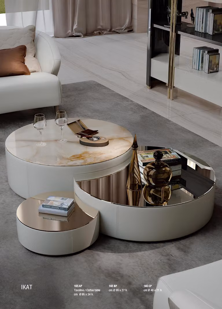 Couchtisch 3tlg. Set Couchtische Design Wohnzimmer Möbel Italien Bizzotto Tische