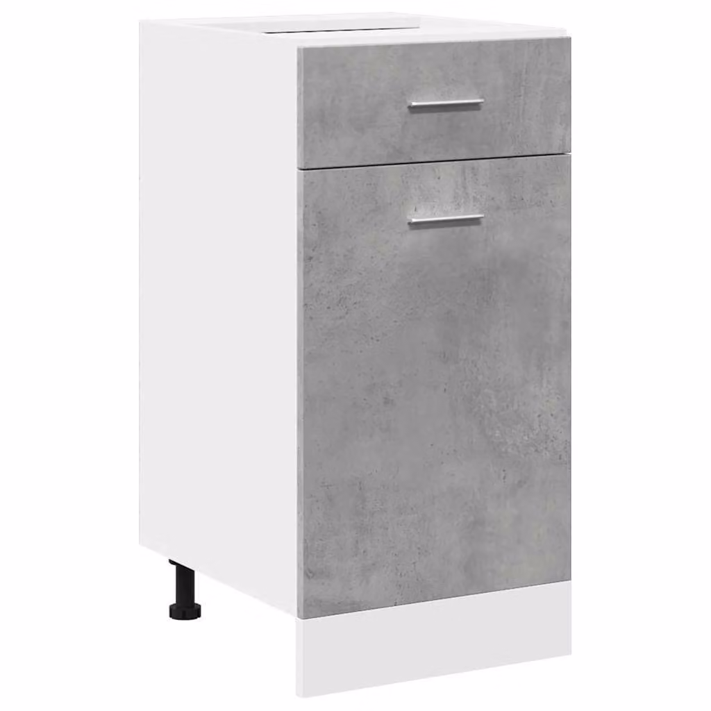Armadio Inferiore Cassetto “Lyon” Grigio Cemento 40x46x81,5