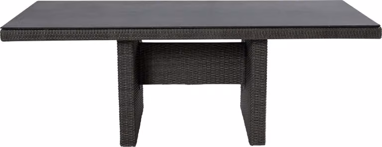 Tavolo da giardino Kansas Tavolo da pranzo 200x100x75 cm in vetroceramica misto grigio