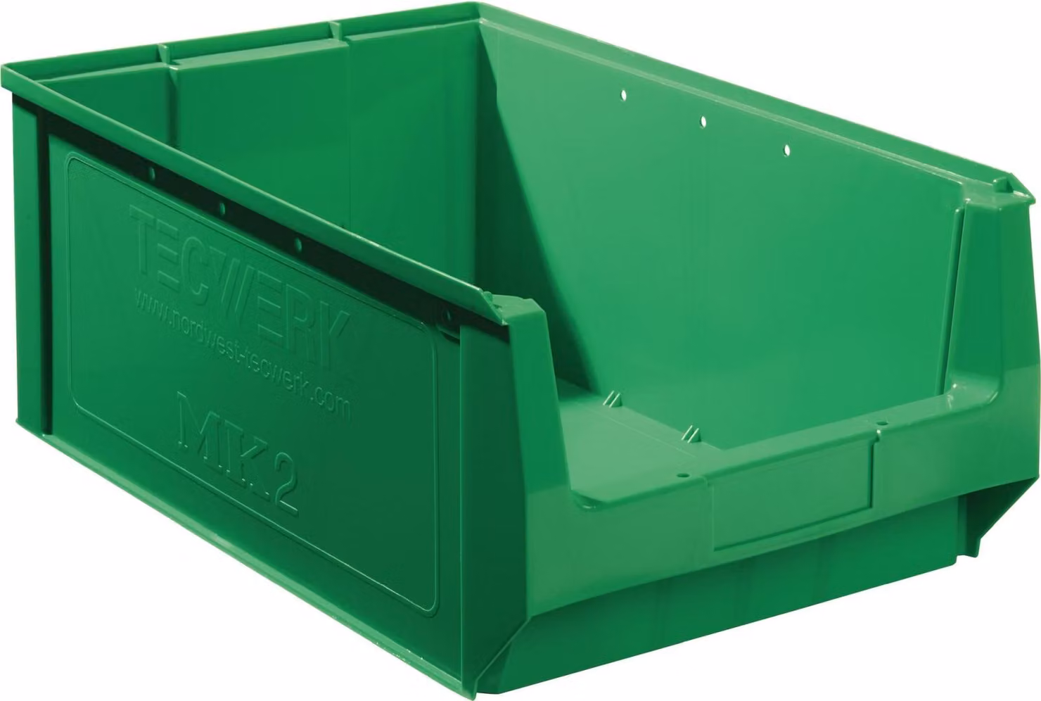 Cassetta a vista L500/450 x L310 x A200 mm in PE verde