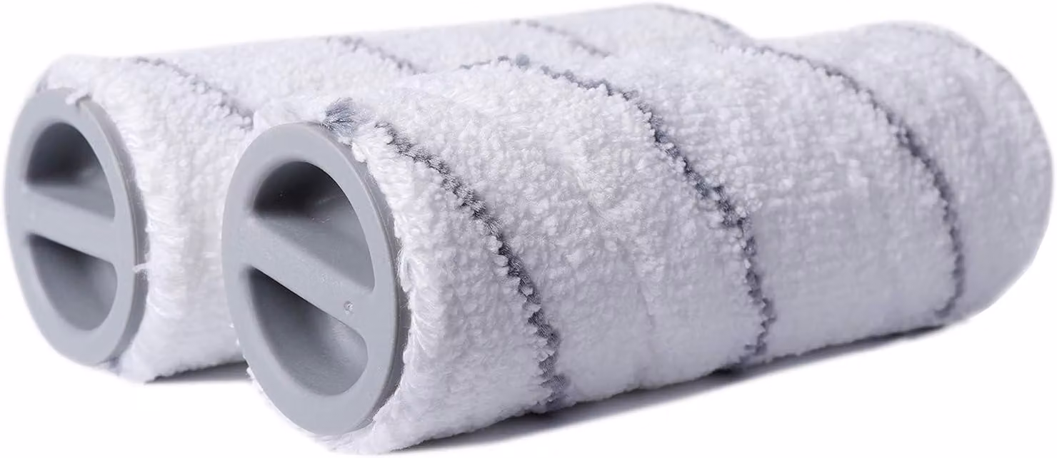 Panni in microfibra di ricambio per mocio, 2 pezzi, bianco/grigio