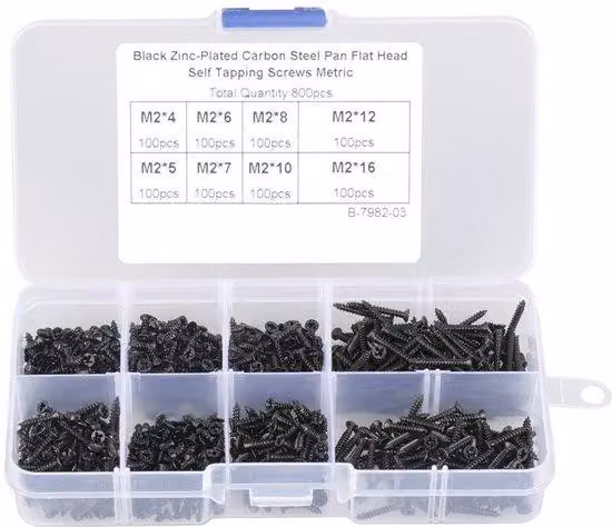 Set di chiavi a T Acciaio al carbonio di alta qualità - assortimento 800 pezzi - resistente alla corrosione - 8 diverse lunghezze - con custodia per il trasporto