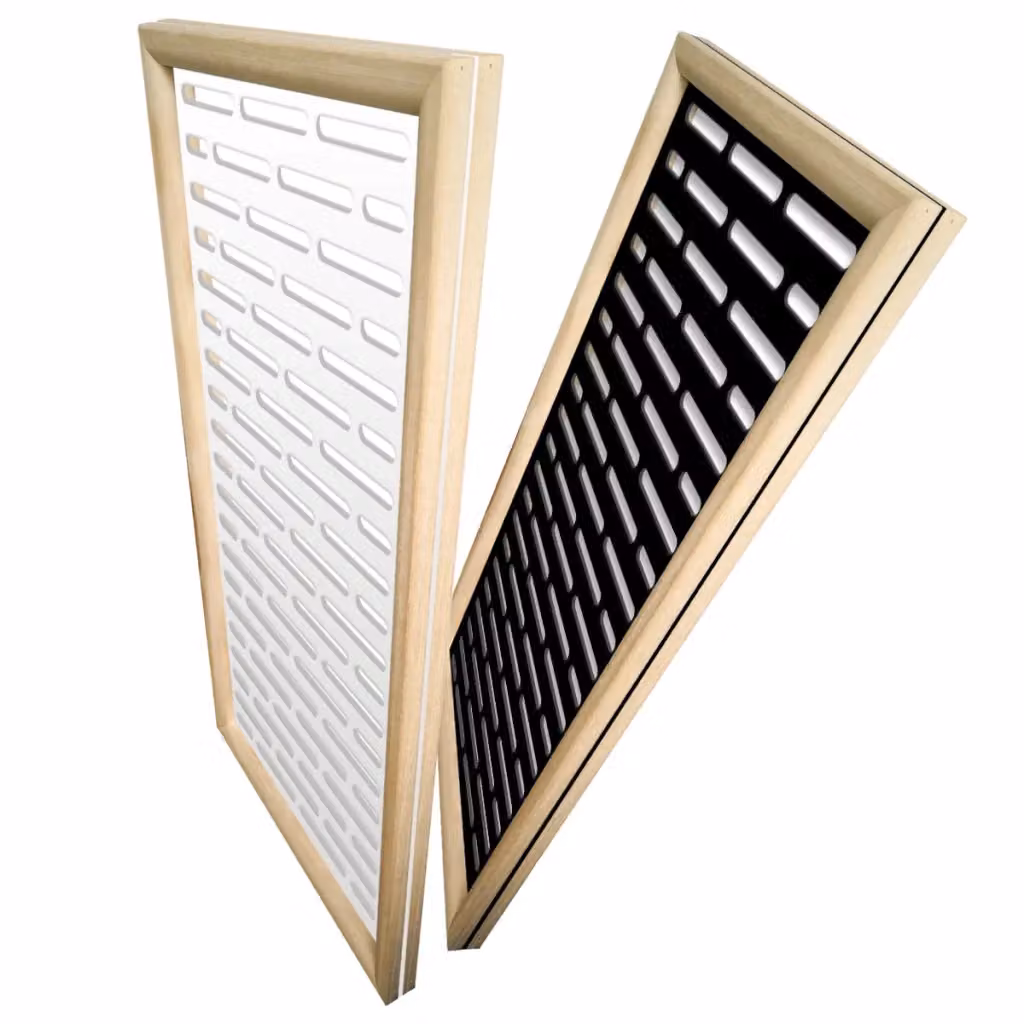 Paravent decorativo Signorbit in legno e PVC nero, L: 73 cm, H: 148 cm – 2