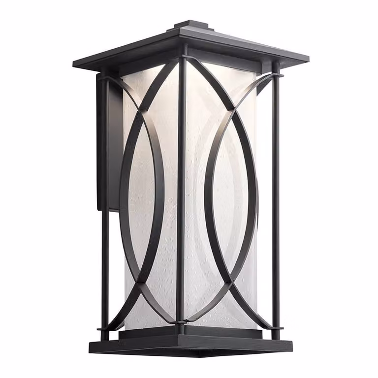 Elstead Ashbern Applique da esterno E27 46 cm Nero testurizzato IP44