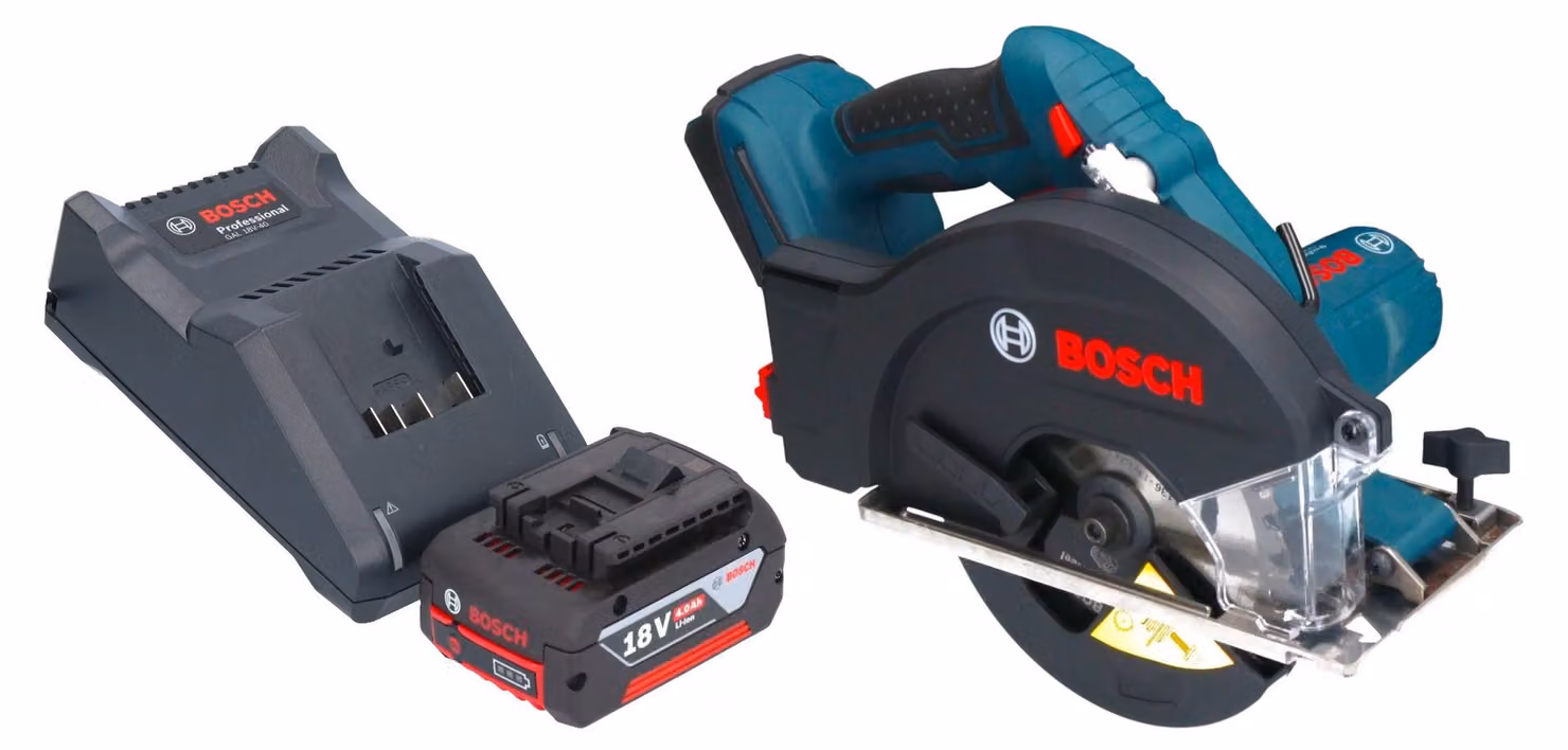 Bosch GKM 18V-50 Sega circolare professionale per metalli a batteria 18 V 136 mm brushless + 1x batteria ricaricabile 4,0 Ah + caricabatterie