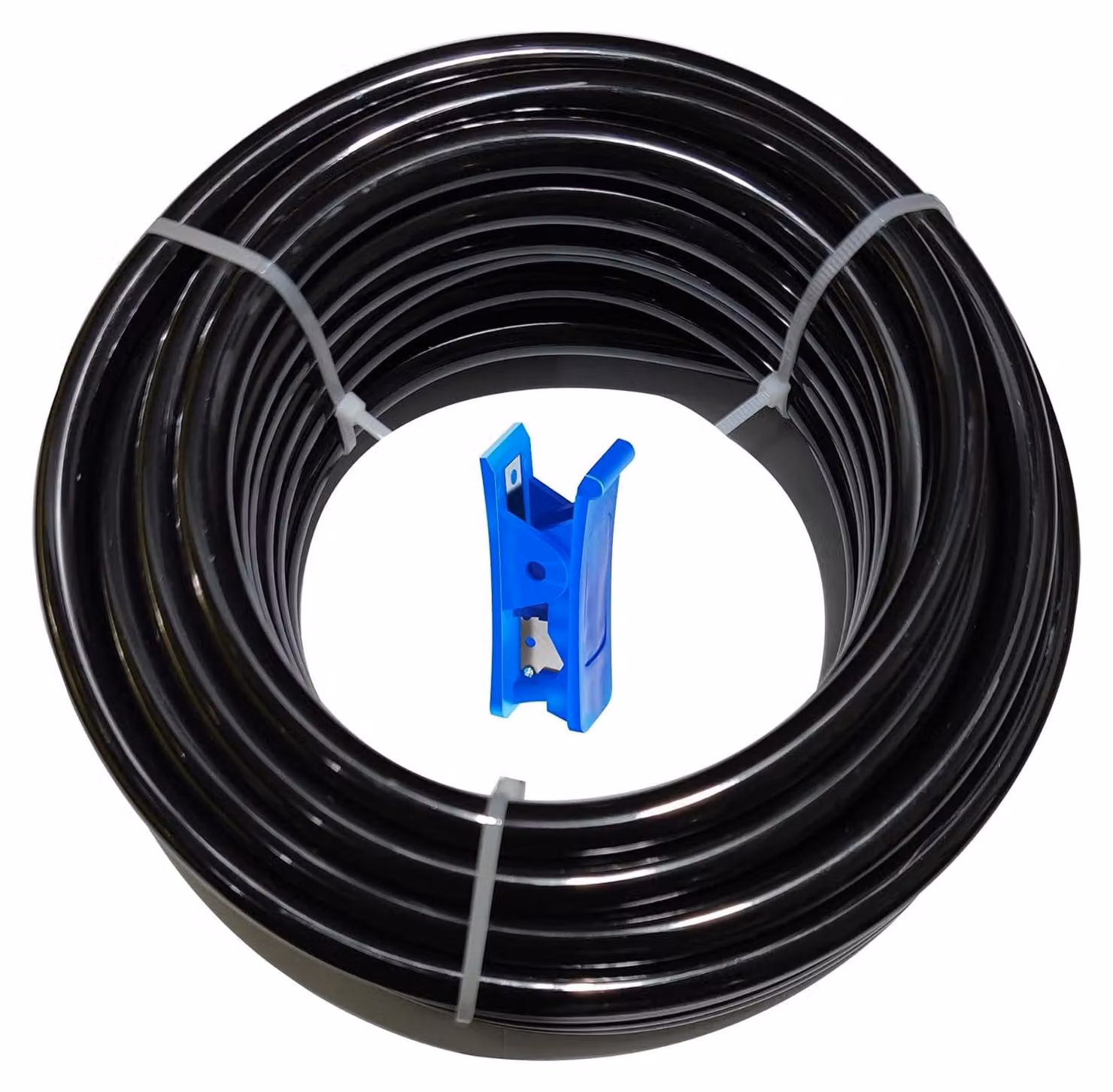 Tubo flessibile per aria compressa, 20 metri - diametro esterno 6 mm, diametro interno 4 mm - in poliuretano - con tagliatubi integrato - alta flessibilità - elevata resistenza - tubo per aria compressa