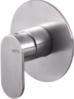 Miscelatore doccia incasso Vema AYAS STEEL V28130 a leva singola in acciaio inox satinato argento