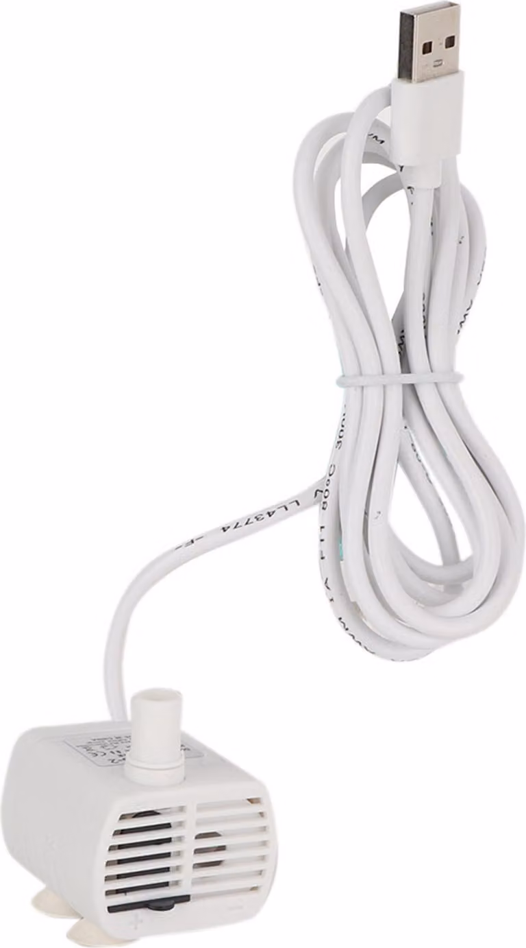 Pond USB Mini 1-3W Safer serbatoio di pesce pompa d'acqua, durevole bianco immersione resina per acquario