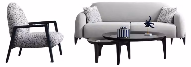 Luxus Sofagarnitur 3+1 Sitzer Garnitur Sessel Sofas Sitz Polster Wohnzimmer