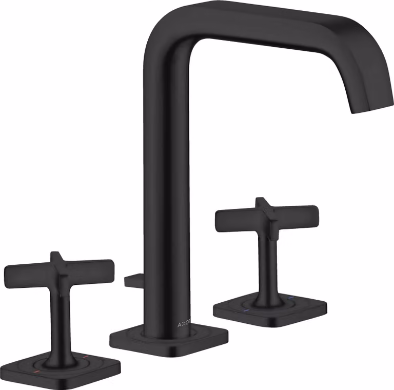 hansgrohe AXOR Citterio E Mélangeur lavabo 3 trous 170 avec vidage automatique et rosettes, 36108670, 36108670