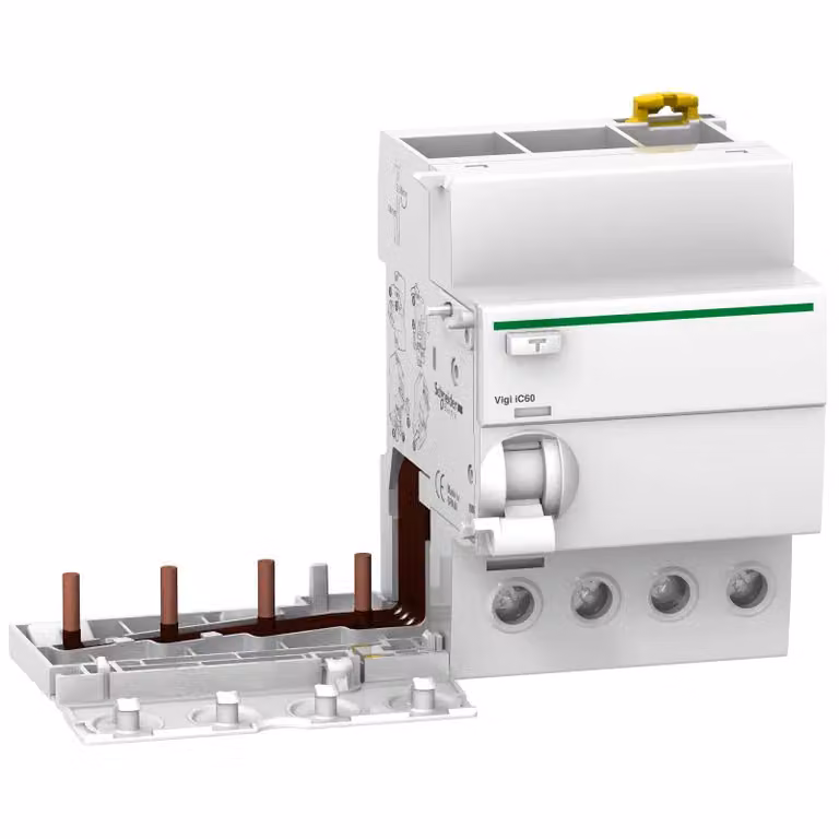 Schneider Electric Blocco FI Vigi iC60L, 4 poli, 63 A, 300 mA, tipo A selettivo A9V25463