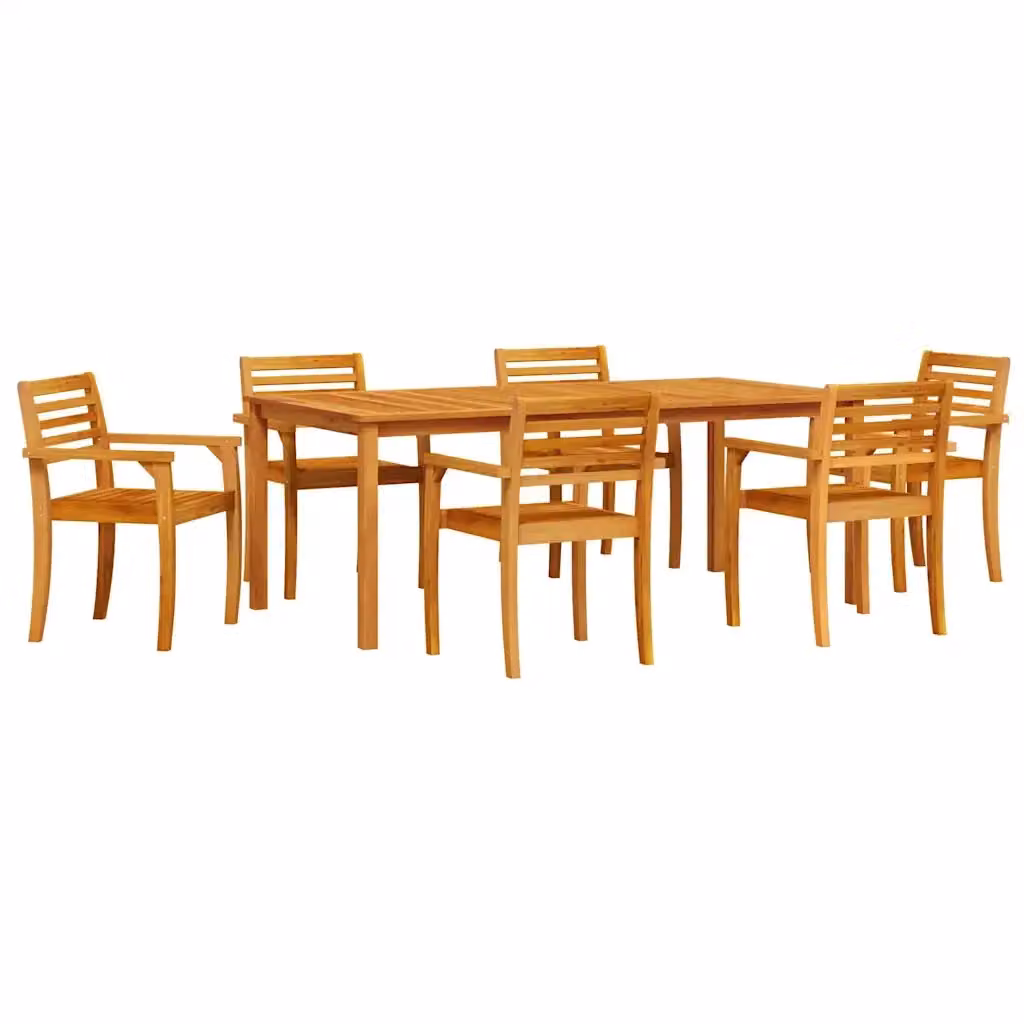 Set da pranzo per giardino vidaXL in legno di acacia marrone, 9 pezzi – 2