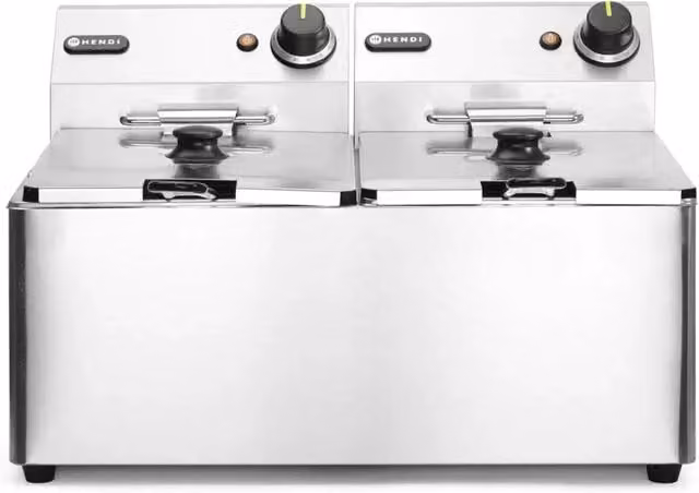 Friggitrice - 2x 8L, HENDI, Linea Cucina, 16L
