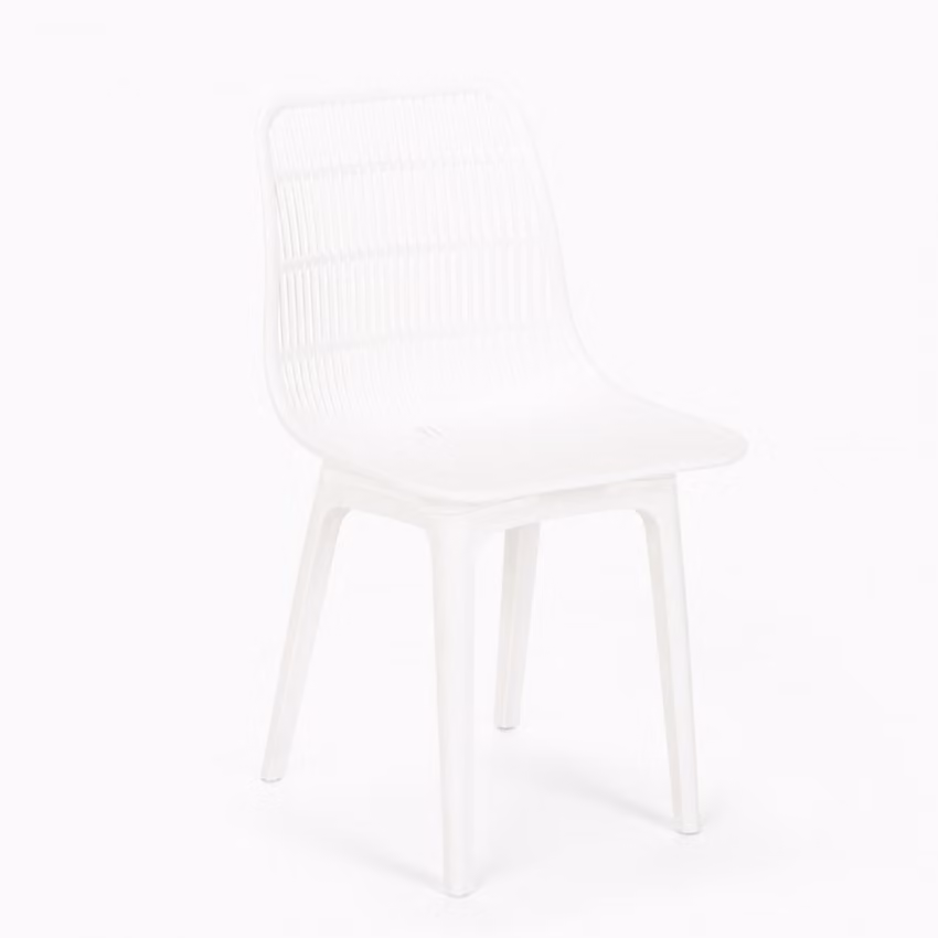 Sedia in polipropilene per cucina, bar, ristorante, giardino moderno Bluetit - Bianco