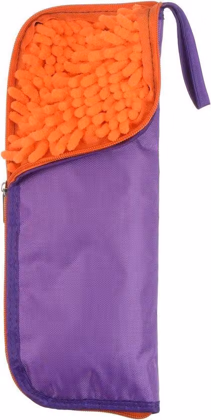 Ombrello pieghevole impermeabile, viola, 11,8 x 5 pollici, senza pieghe