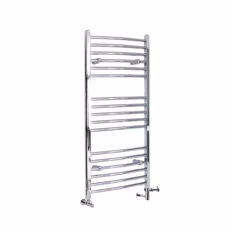 Scaldasalviette Misto Curvo - Termoarredo Bagno Cromato - 1200 x 500mm - 320W - Kent