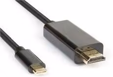 Cavo adattatore video Hamlet da USB 3.1 Type C a HDMI, colore nero, lunghezza 2 m