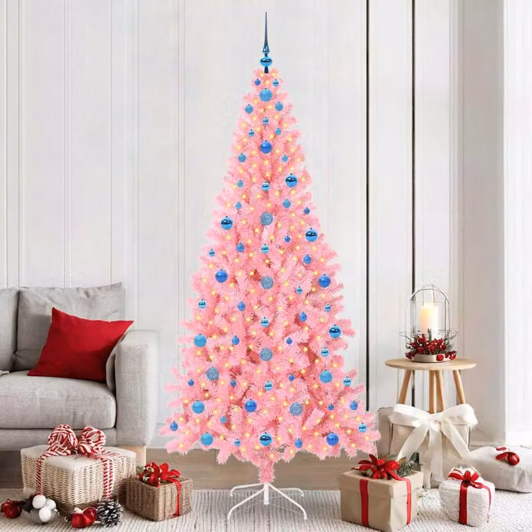 Maison Exclusive - Albero di Natale rosa, 210 cm, in PVC