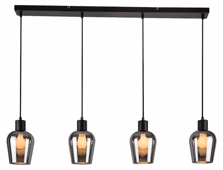 Rabalux 72271 Famiglia di luci moderne in metallo nero opaco