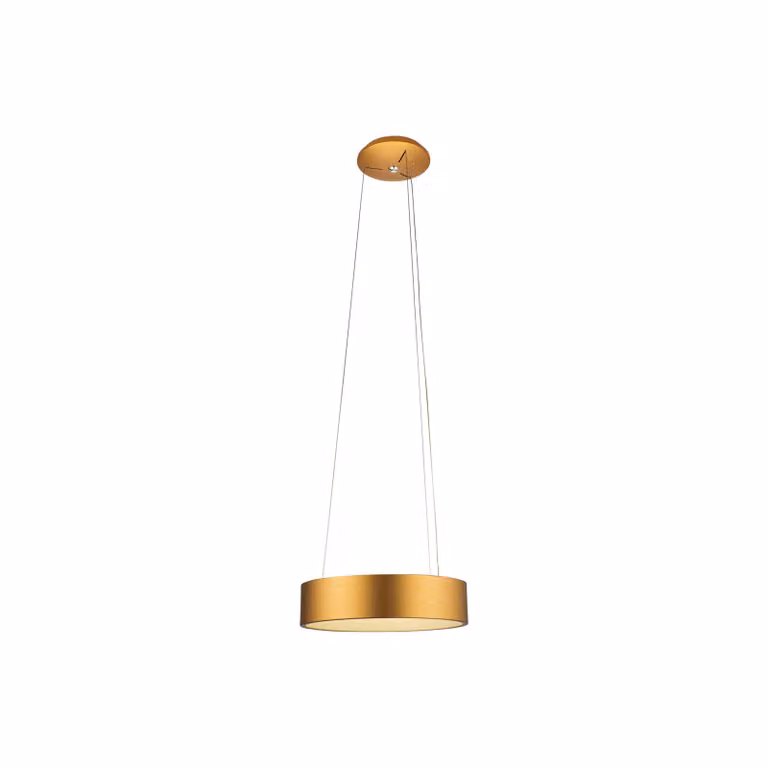 Aluminor Epsilon lampada LED a sospensione, Ø 62 cm, oro, Ottone / Oro, Soggiorno / Sala da pranzo, Alluminio, Moderno