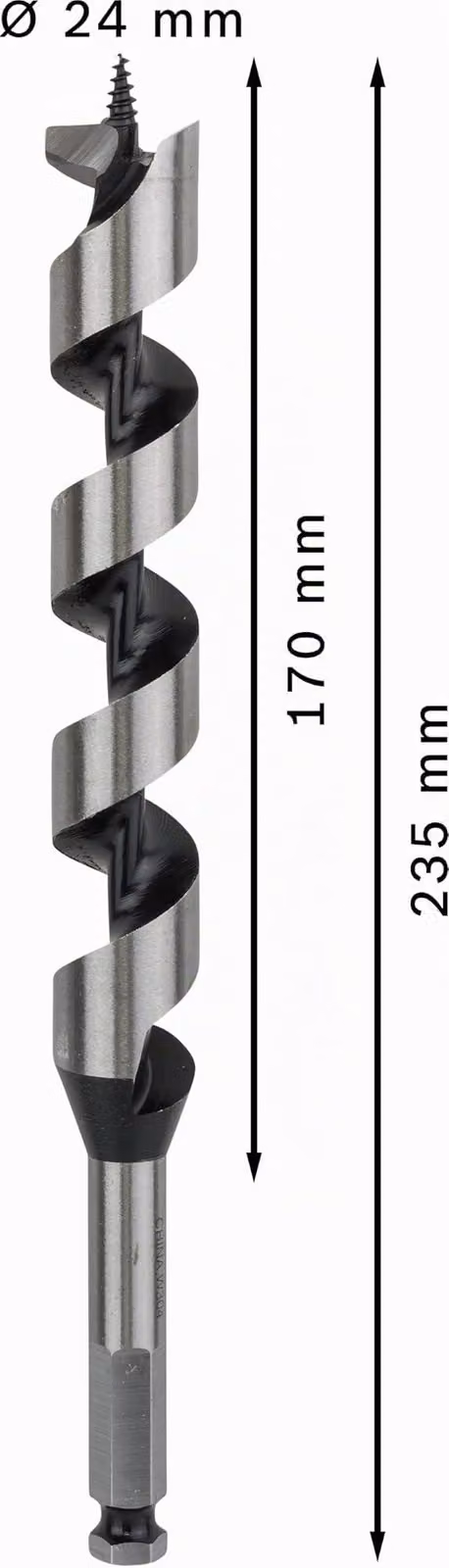 PRO Legno Punta per legno, 24 x 170 x 235 mm