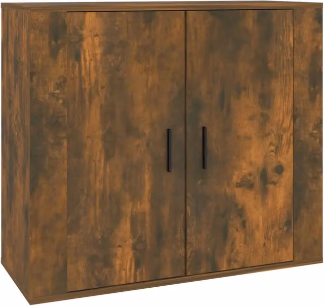 Credenza | Madia | Buffet da pranzo | Armadio da pranzo Rovere Fumo 80x33x70 cm in Legno Multistrato