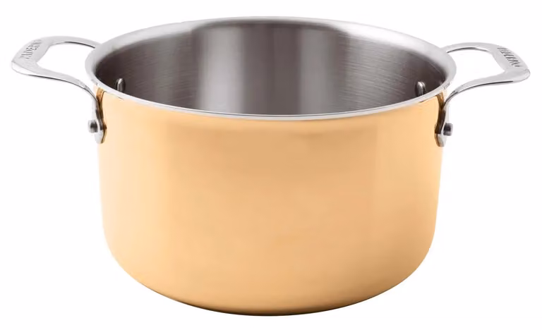Casseruola alta Serie 15600 3-Ply in rame con due maniglie per induzione, diam.28cm