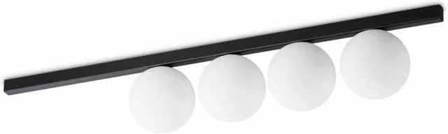 Lampada Da Soffitto Binomio Pl4 Ideal-Lux Nero