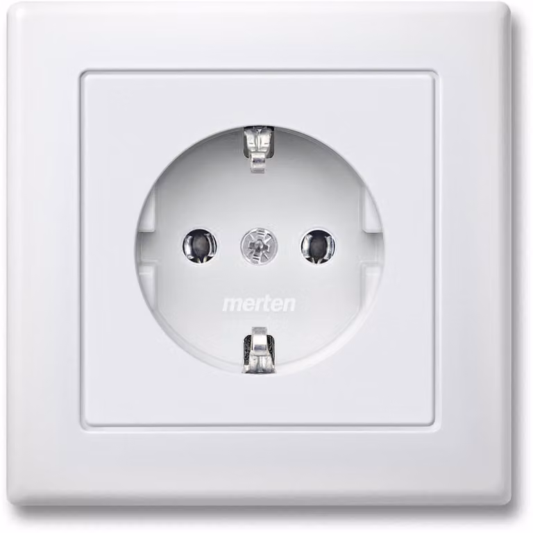 Merten SCHUKO presa di corrente pws piastra di copertura completa MEG2301-1619