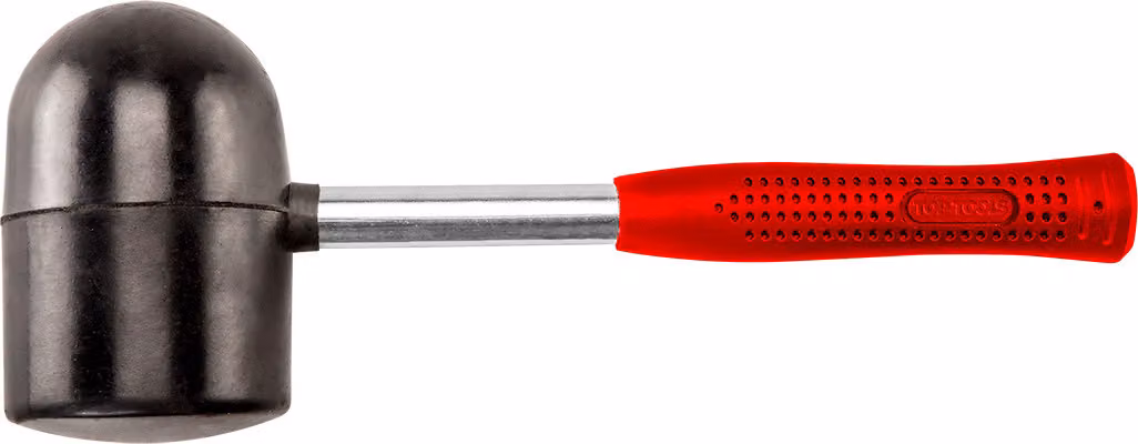 Top Tools Mazzuola in gomma 1250 g, 90 mm, asta in metallo