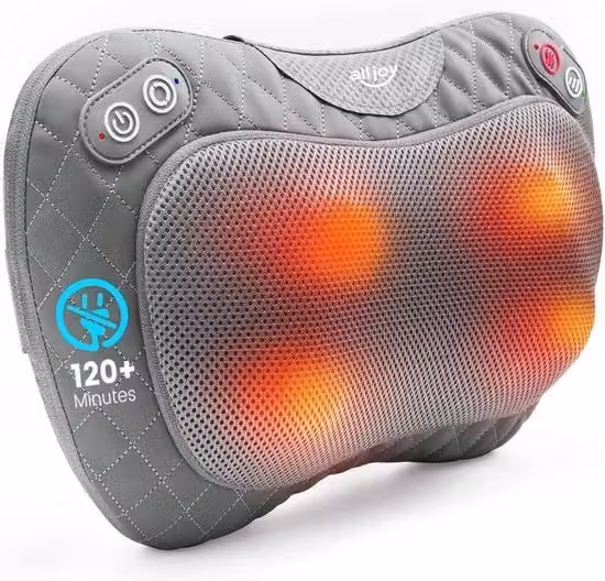 Cuscino per massaggi - Nekcuscino con funzione di calore - Shiatsu - Senza fili - Ricaricabile