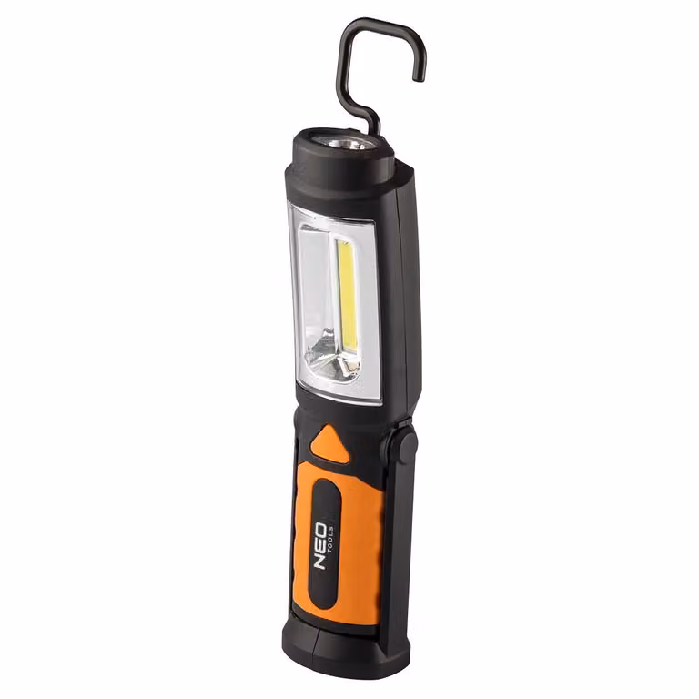 NEO TOOLS 300 lm COB 2-in-1 lampada da officina a batteria + 3xAA batterie