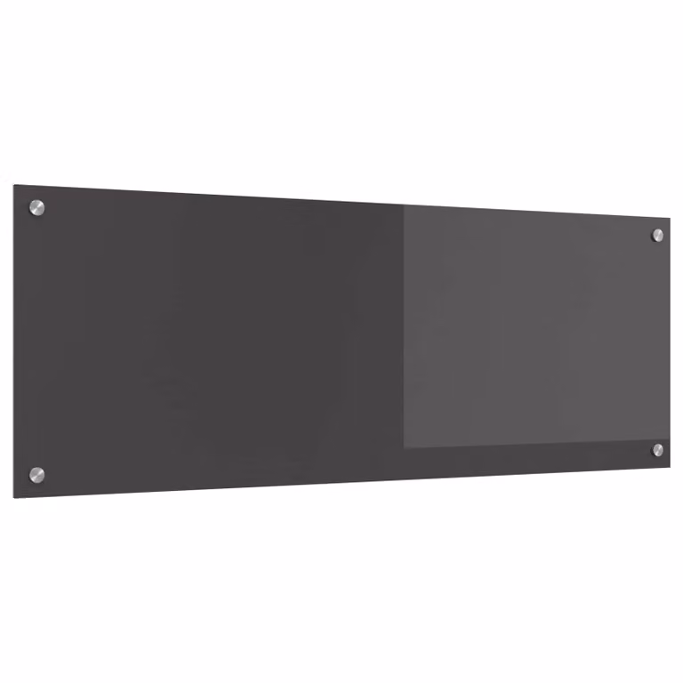 Schienale da cucina vidaXL in vetro temperato Grigio scuro L: 110 cm, H: 40 cm