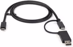 Cavo Ibrido 2in1 Startech.Com USB-C 100W Nero 1m USBCCADP